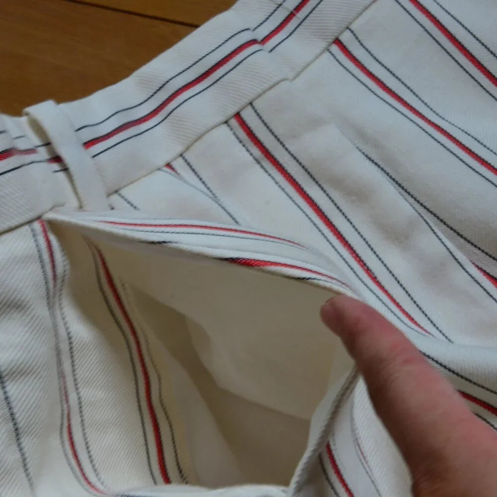 Sandro Ringo Cropped Striped Pants Size 36 US XS/S - Picture 11 of 12